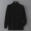 Baicai Rong Suéter Nuevo de Lana Pura Otoño/Invierno para Hombre Cuello Solapa Tejido de Punto Negocios Casual Simple Capa Base de Punto