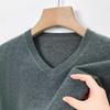 Suéter Tommy Genuino 100% Cachemir Puro Invierno Engrosado Suéter de Lana para Hombre Cuello Alto Medio Suéter de Punto para Base Ropa de Papá