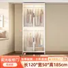 Guarda-roupa de Aço Armário Simples para Quarto, Aluguel Residencial, Guarda-roupa Combinado, Armário de Parede Integrado para Roupas e Chapéus para Quarto Infantil