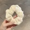 Scrunchie de Renda Estilo Coreano para Mulheres 2026 Novo Estilo Elástico de Cabelo Estilo Preguiçoso Corda de Cabelo Grande Acessório para Coque Flor de Cabelo