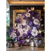 Marco de Exhibición de Arte Floral Mariposa Morada Comercial Creativo, Fábrica de Producción de Props para Fotografía para Lugares Escénicos