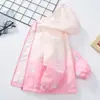 Chaqueta para Niña Primavera y Otoño 2025 Nueva Chaqueta Degradada Top Infantil Abrigo Elegante Cortavientos Moderno