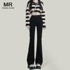 Nova primavera cintura alta jeans skinny mulheres alta retro stretch hot girl calças queimadas calças femininas esfregando outono