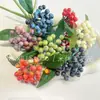 Frutas Artificiais, Frutas de Natal, Frutas de Espuma, Frutinhas, Mirtilos, Frutas Vermelhas, Frutos de Peônia, Adereços para Fotos, Transfronteiriço