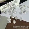 Super Brilhante Cor de Fogo Estrela Zircônia Decorações de Arte de Unha Boutique Ponto Branco Fundo Pontiagudo Zircônia Açúcar Gelo Quadrado Gordo Ovo de Pombo Unha Forma Irregular Strass