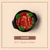 Ímã de Geladeira de Dumpling de Sopa Ornamento Decoração de Lanche Ímã Especialidade Alimentícia Ímã de Geladeira Ímã Adesivo 3D Adesivo de Mensagem Entre Nenhum