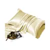 Fundas de almohada de seda de hielo lavables y refrescantes, juego de dos, 48 cm x 74 cm, funda para una almohada individual, 2 fundas de almohada de seda de hielo