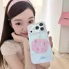 Funda de teléfono color rosa crema de chica estrella dulce estilo coreano, adecuada para iPhone 17, 18 Pro y 18 Pro Max
