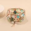 Suministrado Directamente del Fabricante, Exquisito Pulsera Multicapa con Borla de Cristal de Imitación para Mujer, Estilo Europeo y Americano Cadena de Cuentas Personalizada Set de 4 Piezas Cadena para Pulsera DIY