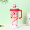 Taza Gigante con Asa, Taza Portátil para Coche, Taza de Agua de Gran Capacidad de Doble Uso, Taza Térmica con Interior de Cerámica, Taza de Alto Valor