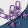Variedad de metal de color opcional pintura abierta cierre de langosta anillo llavero colgante hecho a mano accesorios de joyería DIY