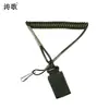 Cuerda de resorte para pistola de cuerda de misión multifuncional transfronteriza cuerda para fans militares entrenamiento al aire libre cuerda de seguridad llavero cuerda anti-pérdida