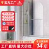 Jinkangxing Fabricante de una línea Puerta de Pantalla Plegable para Ducha de Bañera de Plata Brillante de Aluminio de Aviación Sala de Ducha Integrada