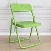 Silla Plegable para Uso en Casa, Silla de Plástico Moderna y de Moda para Fotos, Silla para Dormitorio, Oficina, Reuniones, Capacitación, Exterior con Respaldo, Venta al por Mayor