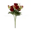 Nuevas Flores Artificiales para Ramos de Boda Festivos, Decoración del Hogar, Arreglos de Flores de Rosa para Mesas y Exhibiciones de Flores Artificiales