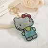 Chaveiro de Gatinho Desenho Animado com Strass Pingente de Bolsa Fofo Presente Menina Acessório de Franja Decoração Venda por Atacado