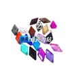 Accesorios de Diamantes de Imitación Rombos Multicolores Acrílicos 14*24 Rombos Diamante Cosido a Mano Materiales de Decoración para Joyería Otro Ninguno