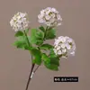 Hortênsia de Madeira Artificial Ramo Único Bola de Neve da Sorte com 3 Pétalas Arco de Corredor de Casamento Flor Artificial Decoração de Casa Fabricante em Estoque