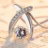 Producto Popular de Xiaohongshu: Colgante Dinámico de Diamante Brillante para Mujer, Simbolizando el Amor Eterno y el Amor Entrelazado
