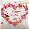 Funda de Almohada Corazón de Amor Estilo Nuevo Día de San Valentín Transfronteriza para Hogar, Sala de Estar, Coche, Boda, Funda de Cojín Amazon