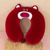 Almohada en Forma de U de Espuma Viscoelástica, Almohada de Viaje para el Cuello, Almohada para Dormir en Avión, Almohada para el Cuello, Almohada de Soporte Cervical para la Columna Vertebral, Almohada Portátil en Forma de U