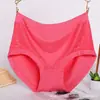Calcinhas de renda macias de modal com cintura alta respiráveis para mulheres curvilíneas mm200 kg plus size plus size