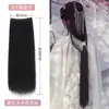 Peluca Hanfu, Extensión de Cabello de Una Pieza Estilo Antiguo, Moño Alto, Cabello Corto, Cabello Rizado de Seda de Maíz para Disfraz Antiguo, Cabello Largo Lacio