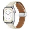 Adecuado para Apple Watch Smart Watch, Correa de Moda de Cuero con Patrón de Lichi y Hebilla Magnética, Correa de 22 mm