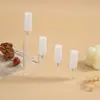 Frascos de spray de vidro com múltiplas especificações em estoque, frascos dispensadores com bicos pretos e brancos, frascos de amostra de perfume na cor de chá à prova de luz