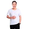 Colete de meia-idade e idosos masculino algodão algodão velho suéter hurdler verão tamanho grande pai manga curta solta camiseta branca