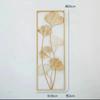 Novas Decorações de Parede para Hall de Entrada em Estilo Chinês, Fundo para Sofá de Sala de Estar, Decorações de Parede de Folha de Ginkgo e Folha de Flor de Pera para Casa