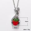 Cao Shi Serie de Tesoros Coloridos de Moda Europea y Americana Collar con Colgante de Pipa Creativo Cadena para Clavícula Femenina Micro Incrustado de Zirconia