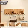 Cabideiro de parede em madeira maciça com teclas de piano, gancho de parede sem furar atrás da porta, cabideiro para entrada de quarto