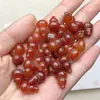 Accesorio Colgante de Calabaza Pequeña de Ágata Amarilla, Calabaza de Calcedonia Transparente como el Hielo Pulsera DIY Joyería, Colgante de Calabaza de Ágata