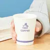 Vasos de Papel Desechables para Negocios, Engrosados y Reforzados, 1000 Piezas por Caja, Vasos para Té de Oficina, Vasos para Café, Azules