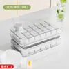 Molde para Cubitos de Hielo Hecho de Material de Silicona de Grado Alimenticio, Viene con una Pala para Hielo, Caja de Hielo Sellada de Gran Capacidad Multicapa, Fácil de Desmoldar