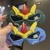 Bonitas Gafas de Sol Polarizadas para Niños con Diseño de Mecha Robot de Dibujos Animados Chico Genial Gafas de Sol de Silicona Alta Definición Anti-UV