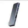 Estación de Acoplamiento Tipo-C Adaptador Divisor para Laptop Inserción Lateral Extensor USB 3.0 Versión de Conexión Directa