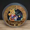 Moneda Conmemorativa de Dragon Ball Rey Mono Anime Alrededores Moneda de Mano Personajes de Dibujos Animados Regalo de Cumpleaños Coleccionables de Metal