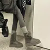 Botas de Nieve de Suela Gruesa para Mujer 2026 Nuevas de Invierno Versátiles que Aumentan la Altura Más Terciopelo Engrosadas Cálidas Botines Cortos que Aumentan la Altura Antideslizantes Zapatos de Algodón