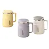 Taza de Acero Inoxidable 304 con Tapa y Cuchara Taza de Café para Oficina para Mujer Gran Capacidad Taza de Té Taza para Beber Mk9