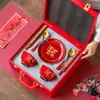 Juego de Tazones de Regalo de Paz y Alegría, Tazón para Bebé, Tazón para Padrinos, Boda, Cumpleaños, Tazón de Longevidad, Tazón para Pareja, Regalo Personalizable
