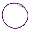 Chaveiro Anel de Arame de Aço Revestido de Borracha DIY Decorativo Colorido Ferramenta para Chaveiro Acessórios Fecho Anti-Perda Atacado 1.5/2.5