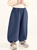 Calça Infantil Changguo com Forro de Lã, Calça Casual Grossa de Lã de Inverno para Crianças, Calça de Moletom Quente para Crianças Pequenas