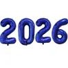 2026 Número 16 polegadas 32 polegadas 40 polegadas Conjunto de Balões de Número Decoração de Ano Novo Ano do Cavalo Festival da Primavera Balões de Atmosfera de Mão
