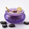 Bacia de Tesouro Vela de Incenso Queimador de Incenso Estilo Antigo Ornamento Quarto Fragrância Duradoura Difusor de Atmosfera de Alto Padrão Presente de Ano Novo Redondo