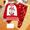 Ropa Nueva de Manga Larga para Niñas y Bebés Oruga Colorida de Dibujos Animados Conjunto de Ropa para el Hogar Pijama K240