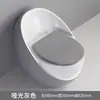 Novo Vaso Sanitário em Formato de Ovo para Uso Doméstico, Vaso Sanitário Tipo Sifão, Anti-Odor, Economizador de Água, Silencioso, Vaso Sanitário Criativo de Cerâmica