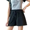 Shorts de Verão Feminino Novo Estilo Coreano Cintura Alta Solto Emagrecimento Perna Larga para Viagem ao Ar Livre Shorts Esportivos Versáteis