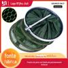 Posicionamento universal engrossado nylon proteção de peixes fita de pesca borda coberta proteção de peixe liga de alumínio saco de rede de pesca pescador
